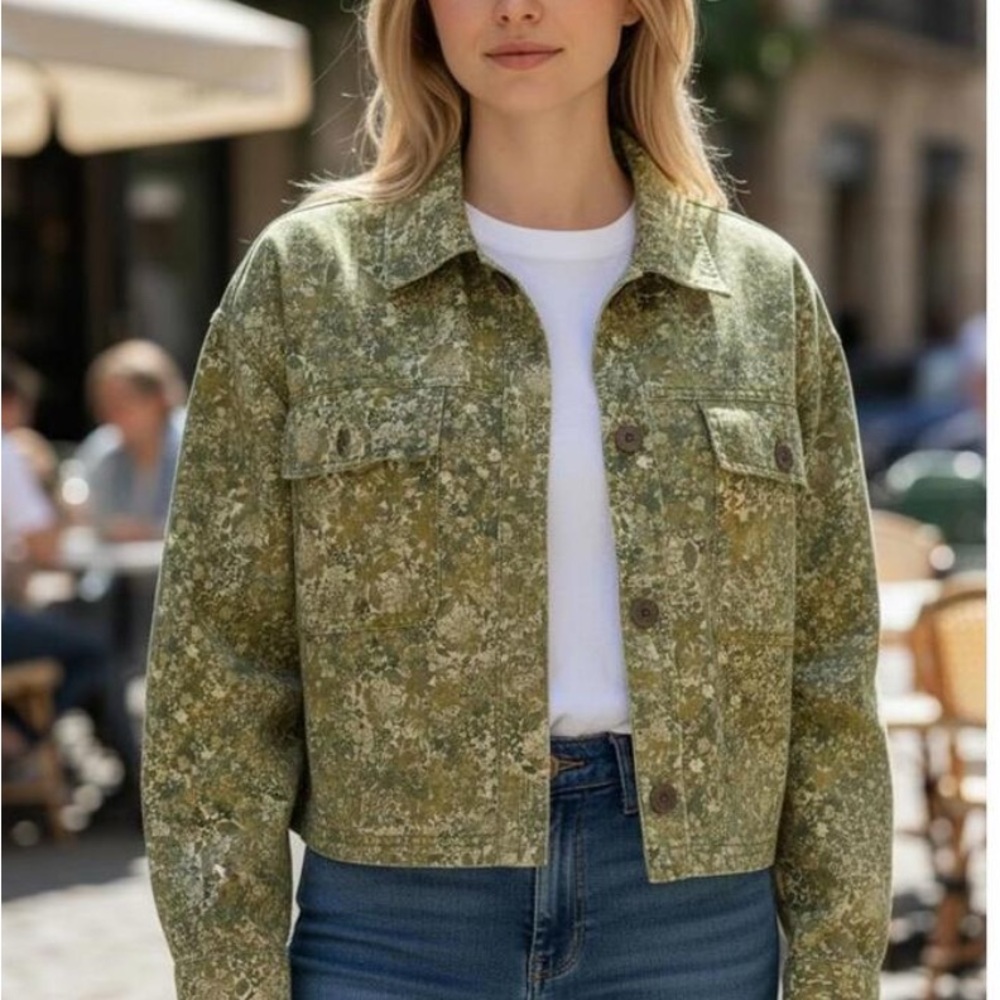 Wild Fable Camouflage Green Utility Jacket